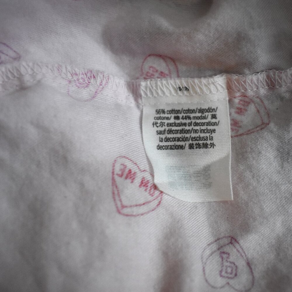 Victorias Secret Medium XL Pajama 2 Piece Set Valentine Conservation Hearts - Picture 12 of 12